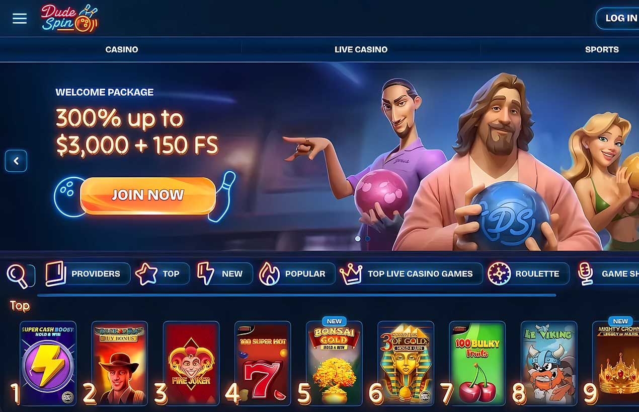 Slotboys Casino website screen