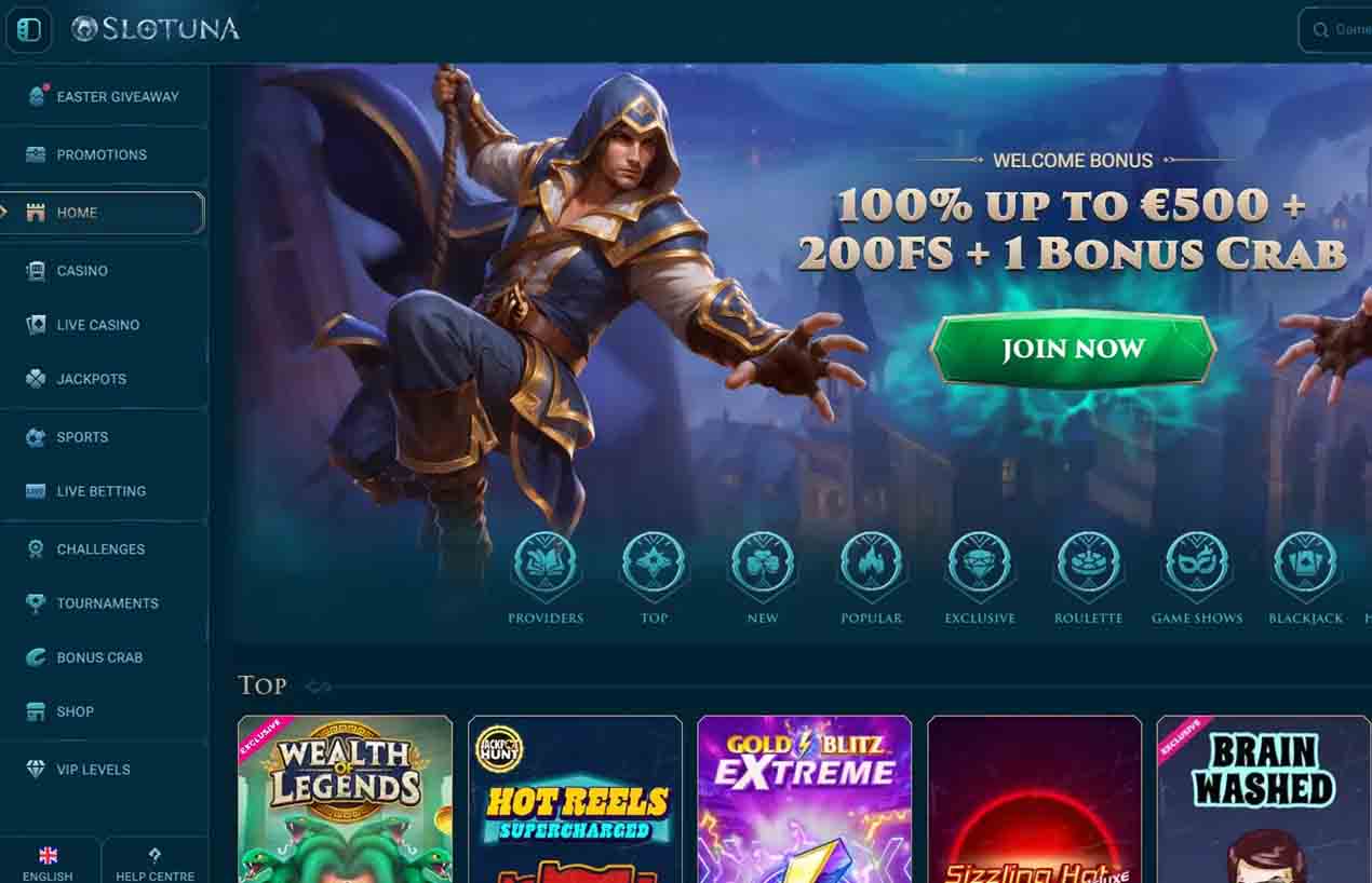 Slotboys Casino website screen