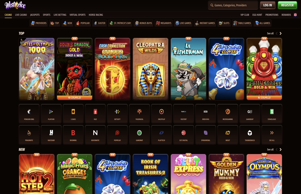 Slotboys Casino website screen