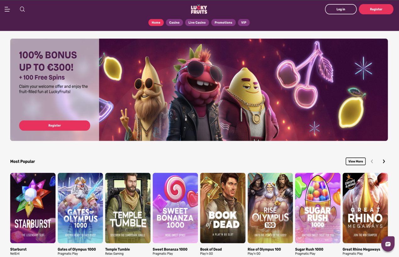 Slotboys Casino website screen
